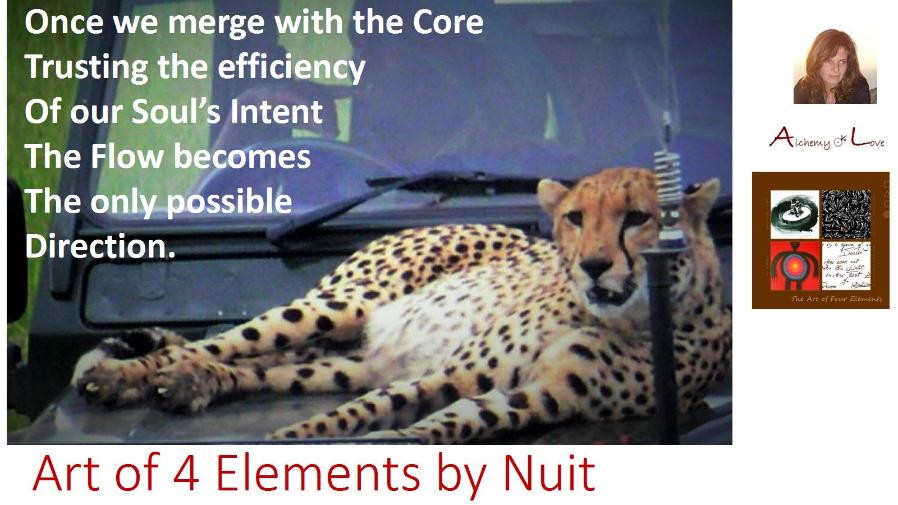 Art of 4 Elements Poem: Merge with Divine Flow by Nuit